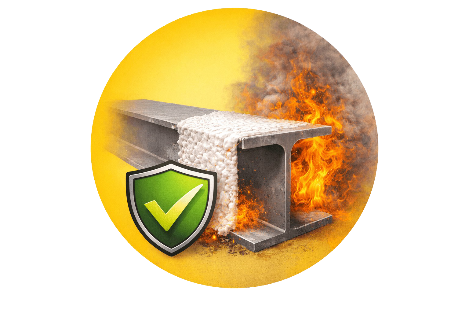 Stabilité au feu des structures par application de peinture intumescente